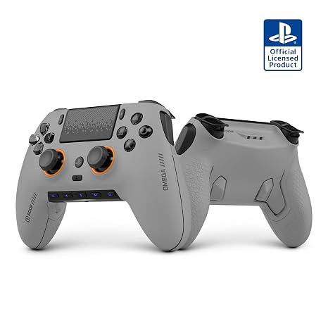 Scuf OMEGA PS5 Kabelloser Performance-Controller TMR Anti-Drift – Hellgrau