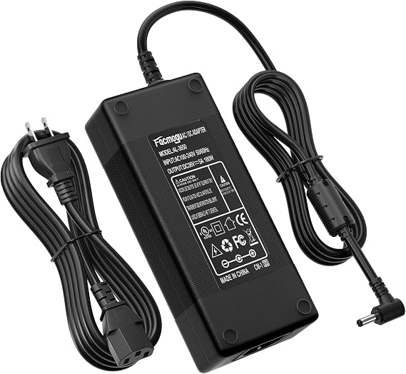 Facmogu 36V 5A Power Supply Adapter, 180W AC 100V~240V to DC 36 Volt 5A | AC/DC Converter Transformer | Barrel Connector 5.5x2.5mm & 5.5x2.1mm | For Home Audio Amplifier LED Lights Printer Engraver