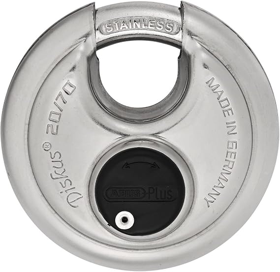 ABUS 20/70 KD Extreme High Security Stainless Steel Diskus Keyed Different Padlock, (6-Pack)