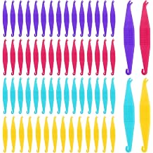 200 Pcs Braces Rubber Band Tool, Colorful Plastic Orthodontic Rubber Band with Hook and Pusher, Disposable Dental Rubbers Bands for Braces
