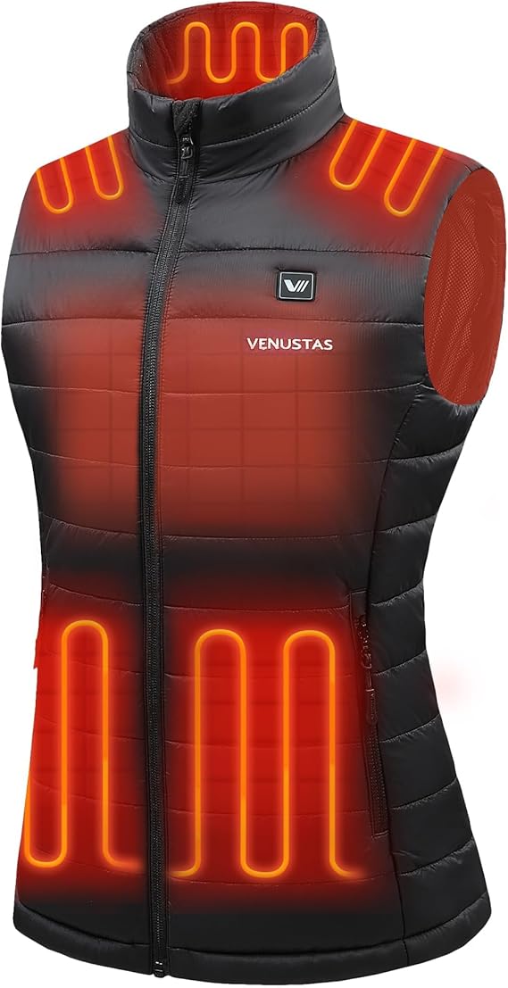 Venustas Women's Heated Vest with Battery, Lightweight Quilted Vest