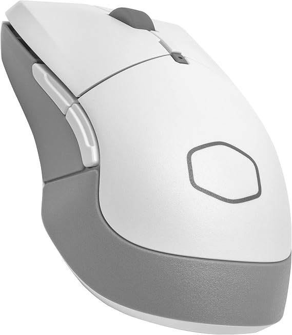 Cooler Master MM311 Wireless Gaming Mouse White, Adjustable 10,000 DPI, Palm|Claw Grip, 2.4GHz Wireless, PixArt Optical Sensor, PTFE Feet, RGB Lighting (MM-311-WWOW1)