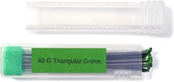 Be Creative Craft Supplies Store - 10-Pack Triangular Felting Needles - 40 Gauge - Great for Wool Roving, Carded Wool, Yarn & Non-Woven Fabric - Needle Felting Tools