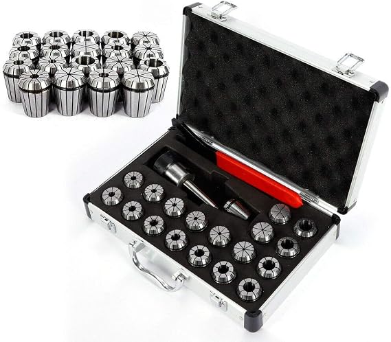 Collet Chuck 21 Pieces Precision Collet MT2 ER32 M10 Spring Collet 1-20 mm Collet Set