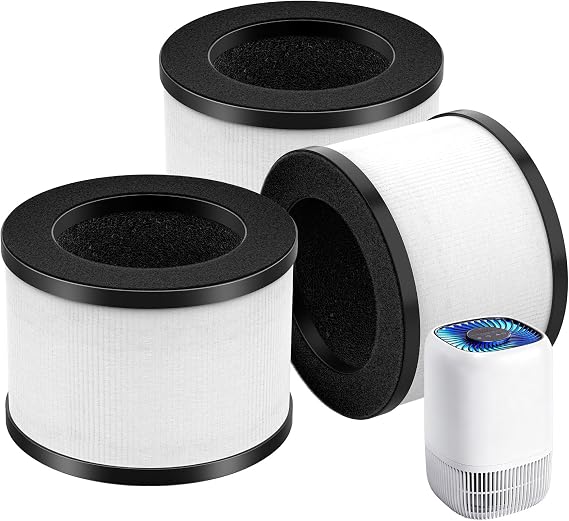 3 Pack DH-JH12 Replacement Filter for FreAire KN6391, for ToLife TZ-K1