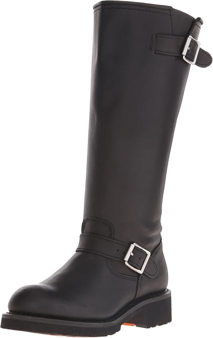 Adtec Men's 16 inch Engineer Motorcycle Boot, Black, 10.5 W US
