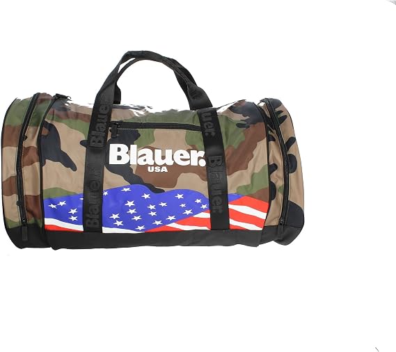 Blauer Duffle Bag Bag Man Polyester Camoflage