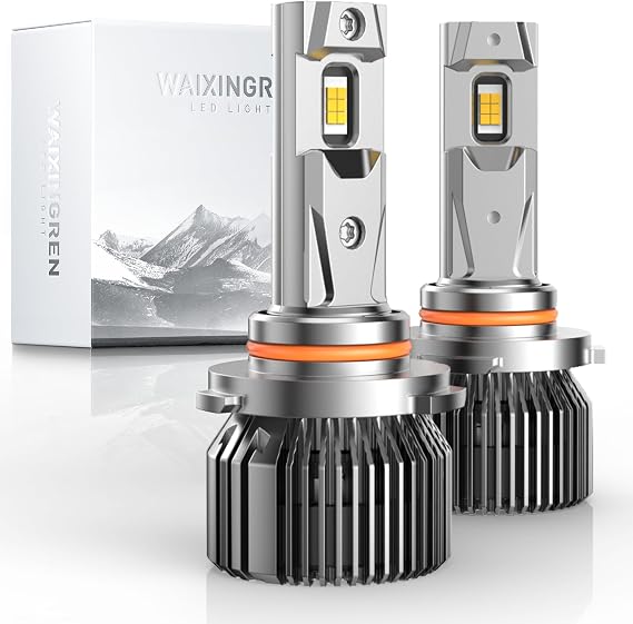 9005 HB3 LED Headlight Bulb 120W 32000LM Super Bright 6500K White with Fan, HB3 Headlight Bulb with Upgraded Intelligent Driver, IP65 Waterproof, Plug and Play, Pack of 2 (9005/HB3)