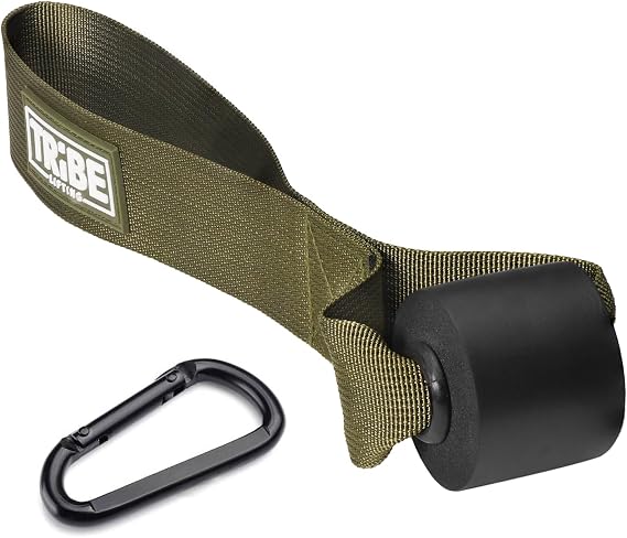 Door Anchor Strap for Resistance Bands with 5 Loops and Metal D-Rings