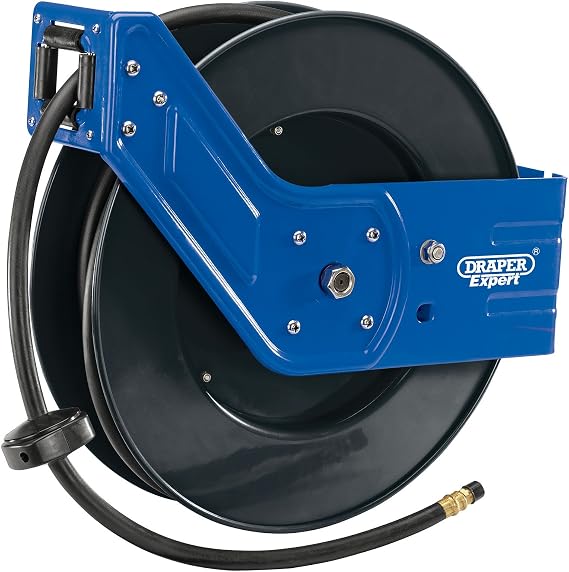 Draper RAH15 Retractable Air Hose Reel, Blue, 15 m