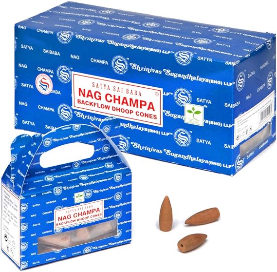B/6 Nag Champa Backflow Dhoop Cones by Satya