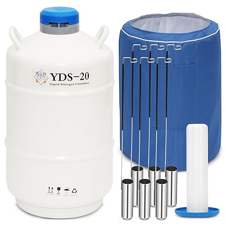 20L Liquid Nitrogen Container Cryogenic Container (LN2) Aluminum Alloy