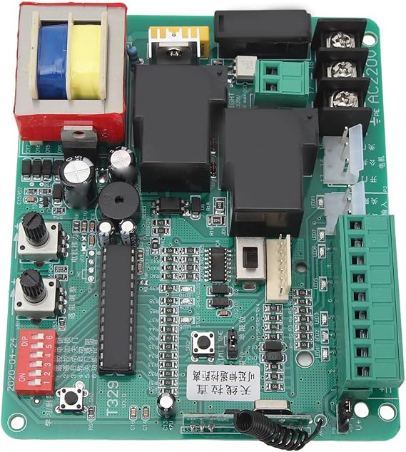 Electric Door Control Board, Universal Circuit Control Board for Sliding Gate Opener Main Electronic Control Board for Sliding Gate Motor (220V)