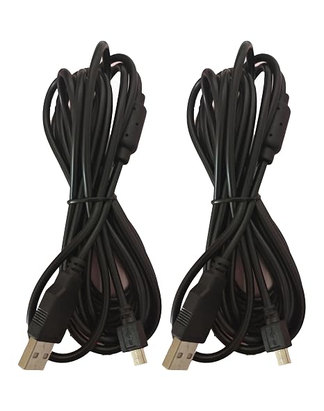 2Pack 10FT PS4 Charger Cable Ps4 Controller Charger Cable Micro USB Data Sync Cord for Playstaion4 Controller Android Phones