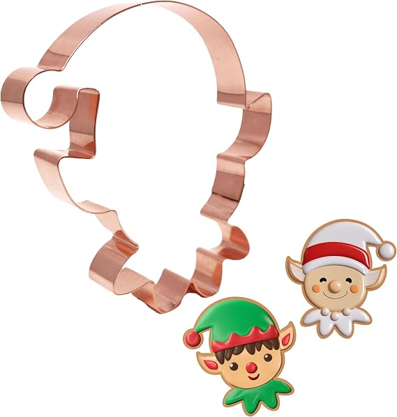 Elf Cookie Cutter - 4.5 in - Handcrafted in USA