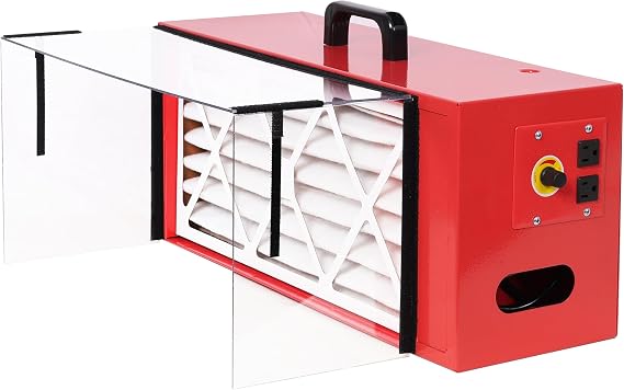 Portable Tabletop Dust Collector - Air Filtration System with Strong Vortex Fan | Maximum Air Flow 725CFM Movable Benchtop Dust Collection Systems for Woodworking Garage Works Shop