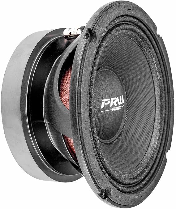 PRV AUDIO 6.5 Inch Midbass Speaker 6MB550FT 8 Ohm Loudspeaker with 550 Watts RMS Power, Pro Audio High Excursion Mid Bass Loudspeaker (Single)