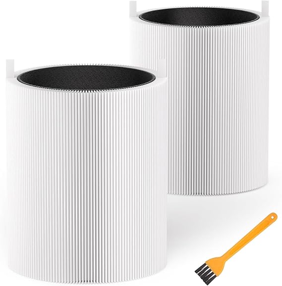 2 Pack 311 Replacement Auto Filters, Compatible with Blueair Blue Pure 311 Auto Air Purifier, HEPASilent 2-in-1 and Activated Carbon Filter