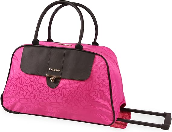BEBE Marlene 22" Rolling Duffel, Bebe Tossed Fuchsia