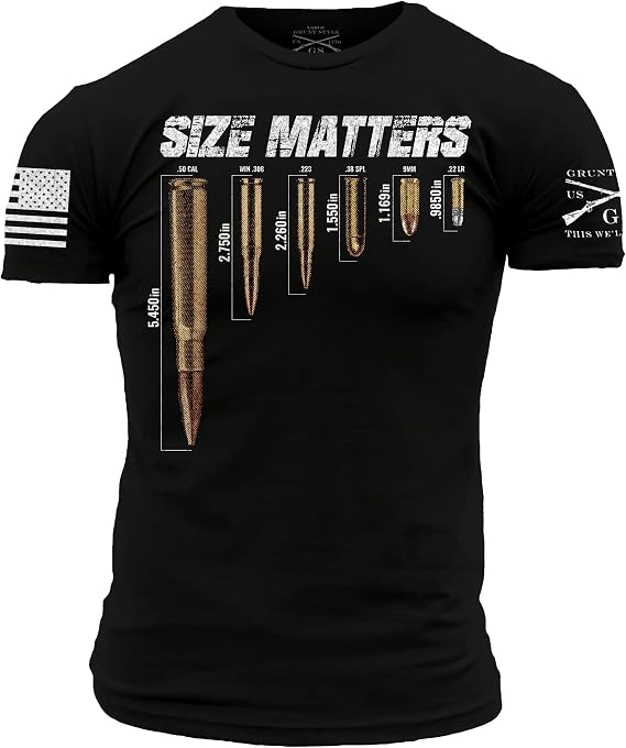 Grunt Style Size Matters Men's Graphic Tee