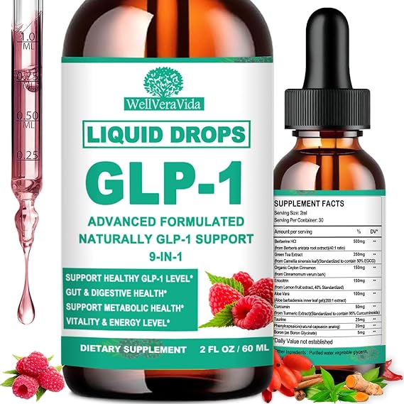 GLP-1 Supplements, Liquid GLP1 Drink Mix, Gut GLP 1 Boost for Metabolism