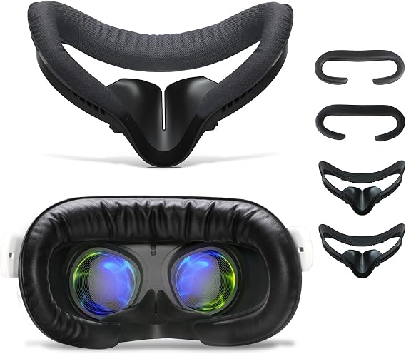 2 Pack Face Pad for Oculus Quest 2, Facial Interface & Face Cover Pad, Anti-fogging Sweatproof Face Cushion for VR Meta Quest 2 Accessories Replacement