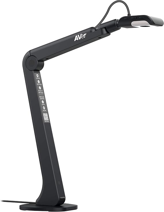 AVer M5 Document Camera - USB Webcam for Remote Video Conferencing - HD for PC, Mac, Chromebook, Zoom, and More - Perfect for Distance Learning, Classroom Teaching, Recording, Working, More