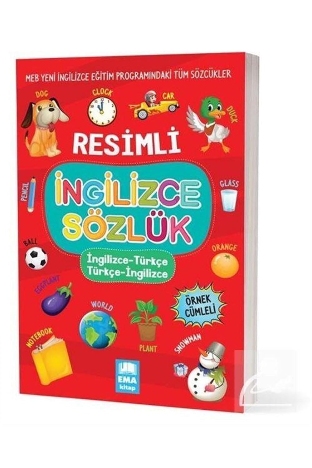 Resimli İngilizce - Türkçe  Türkçe - İngilizce Sözlük: Örnek Cümleli Kağıt Kapak – 24 Ocak 2022