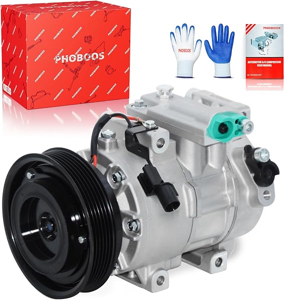PHOBOOS A/C compressor with Clutch Compatible with Hyundai