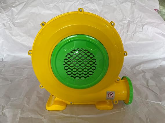 Bounce House Inflator Pump, 480 Watts Blower, Quiet, 10 Pounds Light, Yellow, for Kids' Birthday Parties and Backyard Fun