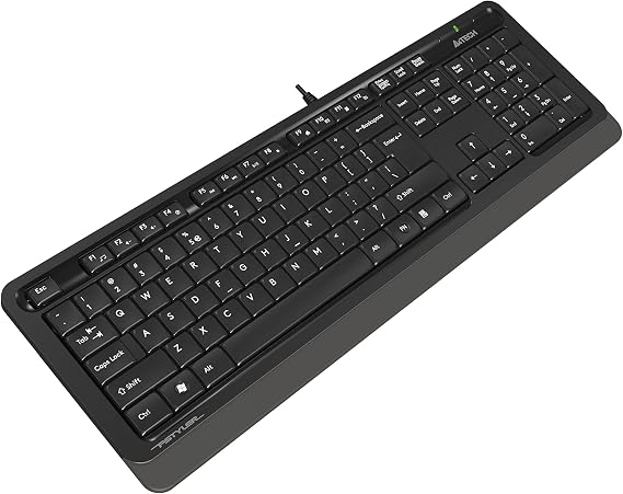 A4 TECH FK10 Q USB Türkçe FN-Multimedya Klavye,Siyah/Gri