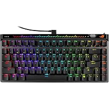 ROG Falchion Ace 75 HE Black / 75% Layout Gaming Keyboard/Magnetic Switch/Rapid Trigger/Up to 8000 Hz/USB Wired/PBT/Browser Setting/Silent Design/Carrying Case Included (Black/White)