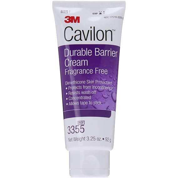 3M Cavilon Durable Barrier Cream for Skin Protection - 3.25 oz Tube, Adult, Fragrance Free