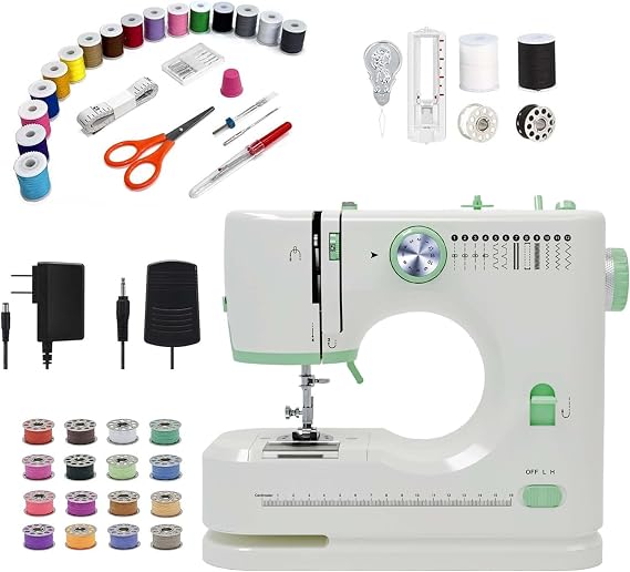 Simple Sewing Machines for Beginners 12 Stitch Patterns Single Click Threading DC