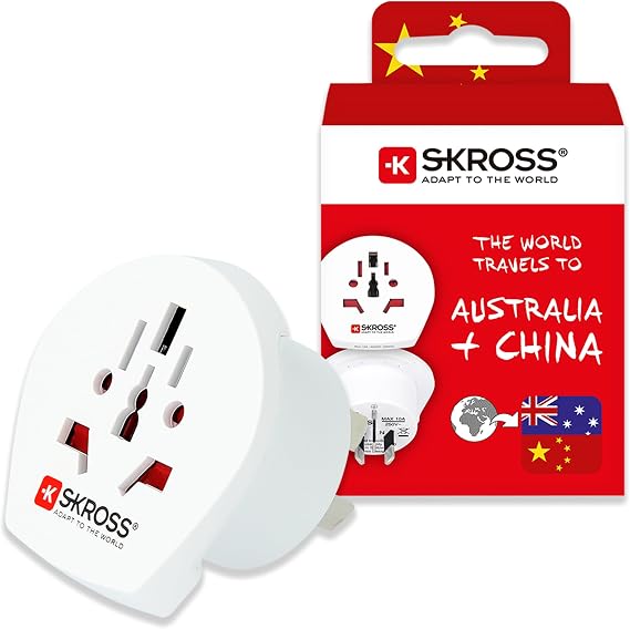 Skross World to Australia/China Country Travel Adaptor, White