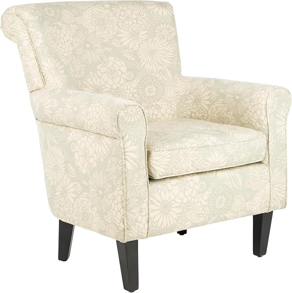 Safavieh Mercer Collection Margaret Ivory and Sage Floral Club Chair