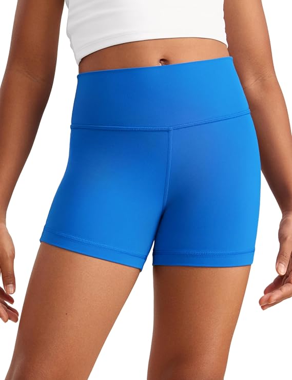 CRZ YOGA Girls Butterluxe High Waist Athletic Biker Shorts - Dance Yoga Casual Kids Teen Summer