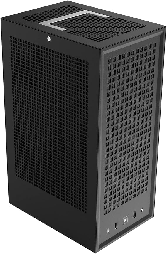 HYTE Revolt 3 Small Form Factor Premium ITX Computer Gaming Case Only, Metal, Black