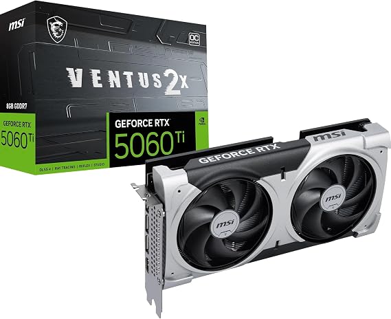 MSI GeForce RTX 5060 Ti 8G VENTUS 2X OC PLUS Graphics Board VD9140