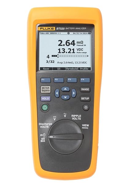 FLUKE-BT520ANG,Battery Analyzer W/Angled (NO Temp) and Straight (NO Temp) Probes