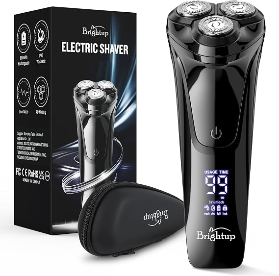 Brightup Electric Razor for Men Face, Wet & Dry Electric Shaver for Men
