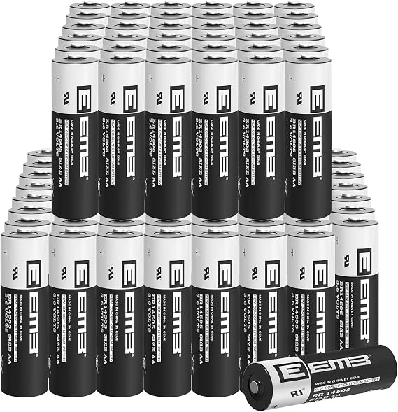 EEMB 100-Pack ER14505 3.6V Lithium Battery AA 2700mAh Non-Rechargeable