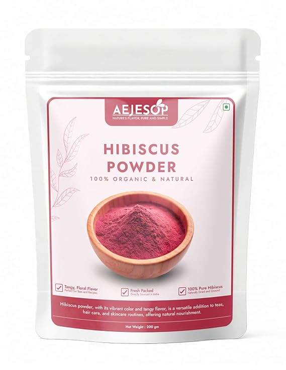 AEJESOP Hibiscus Flower Powder (Hibiscus Sabdariffa),7oz(200g)