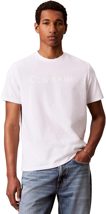 Calvin Klein Men's Relaxed Fit CK Logo Crewneck T-Shirt