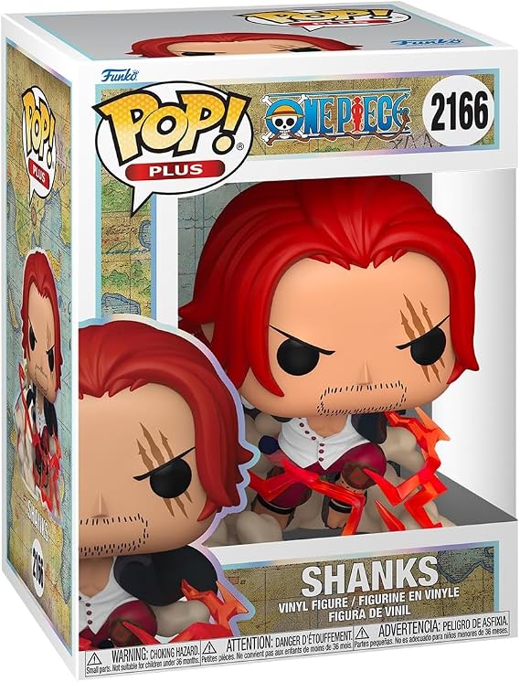Funko POP! Plus: One Piece - Shanks - Koleksiyonluk Vinil Figür - Hediye Fikri - Resmi Ürün - Çocuklar ve Yetişkinler için Oyuncak - Koleksiyoncular ve Sergi için Model Figür