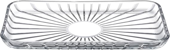 Paşabahçe ELEGANT DİKDÖRTGEN SERVİS TABAĞI 165X280, SEFFAF