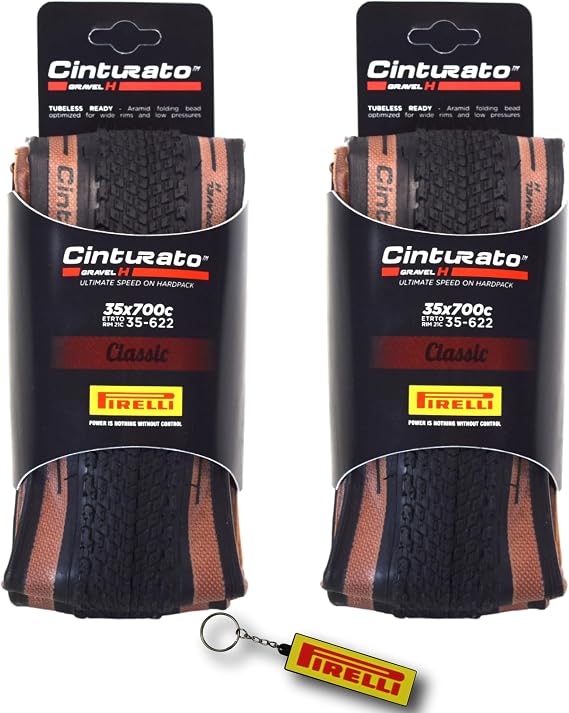 Pirelli Cinturato Gravel H Classic 35-622 700 x 35c Gravel Bike Tire Designed for Compact Terrain - SpeedGRIP Compound for Superior Grip in All
