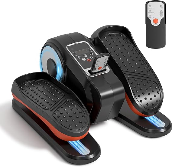 Under Desk Elliptical Machine for Seniors Compact, Quiet & Portable Mini Leg Pedal Exerciser with Adjustable Speed and LED Display for Home and Office Workouts