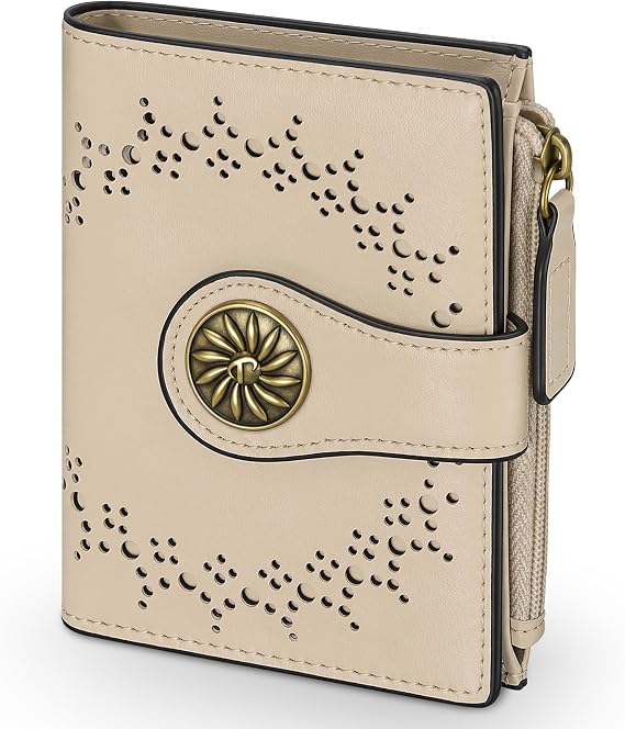 Tipmile Small Wallet Women Bifold RFID Blocking Card Holder Leather Wallets