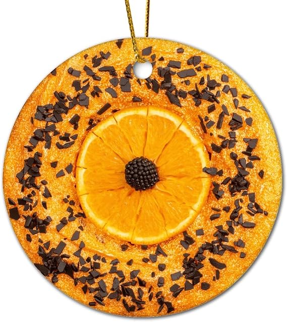 Fast Food Christmas Ornament, Stroopwafels Ornament, Food Lover Xmas Gift, Fast Food Christmas Keepsake, Holiday Stocking Stuffer, Christmas Tree Decoration Party Favors, Gift Tag, 3-Inch